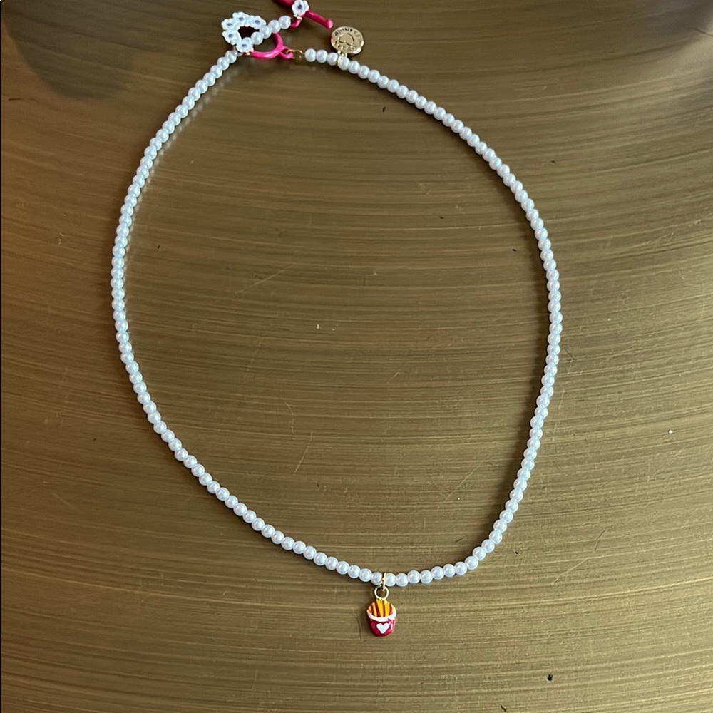 Susan Alexandra Pearl Necklace With Charm